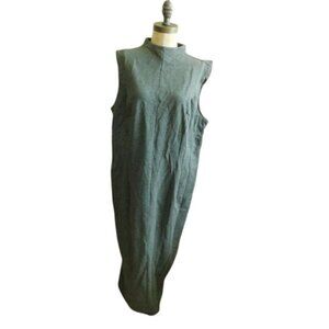 Eloquii Size 18 Plus Size Gray STRETCH Knit Long Maxi Dress